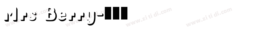 Mrs Berry字体转换